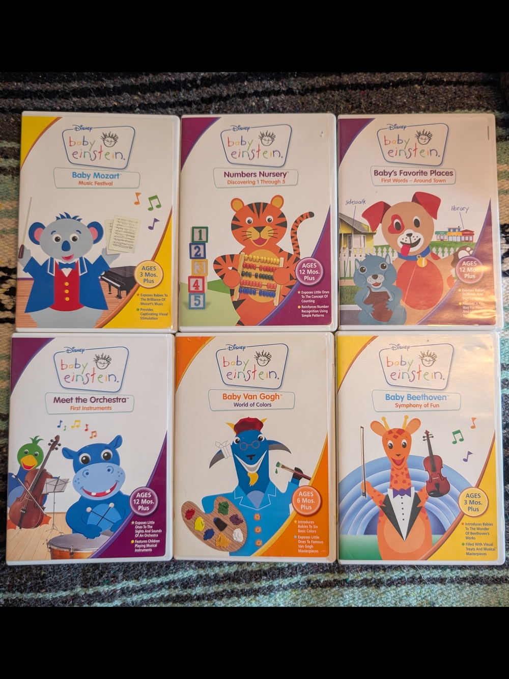 Disney Baby Einstein Educational DVD Lot Of 6